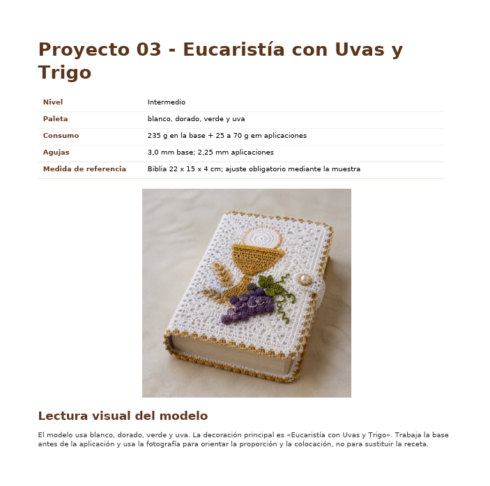 Página del proyecto Cruz y Rama de Olivo