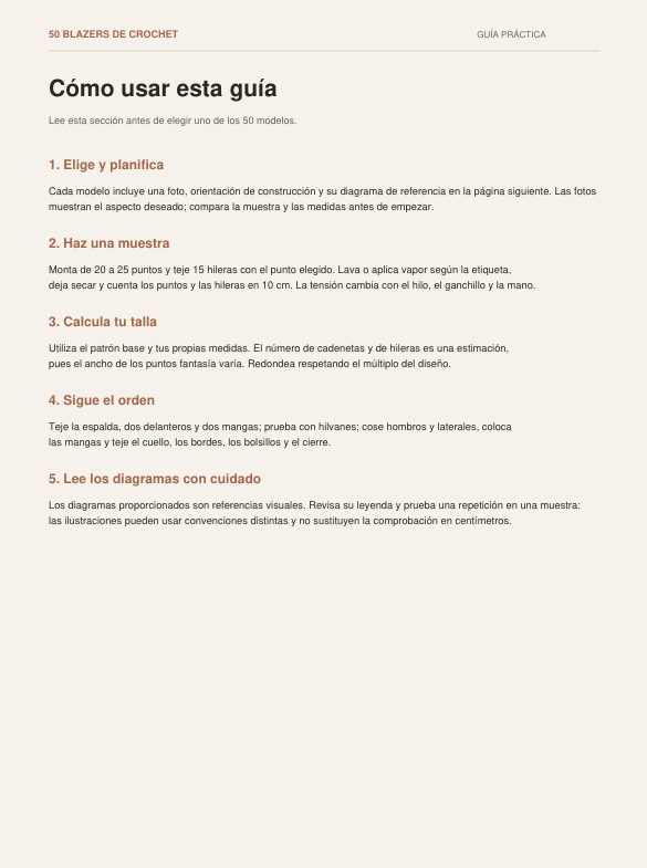 Guía de gráficos, leyenda y correcciones de los puntos