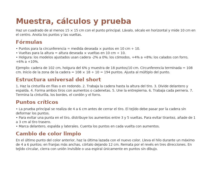 Página de la guía con el Modelo 31 Mostaza Rombos Bodoque y ficha de elaboración
