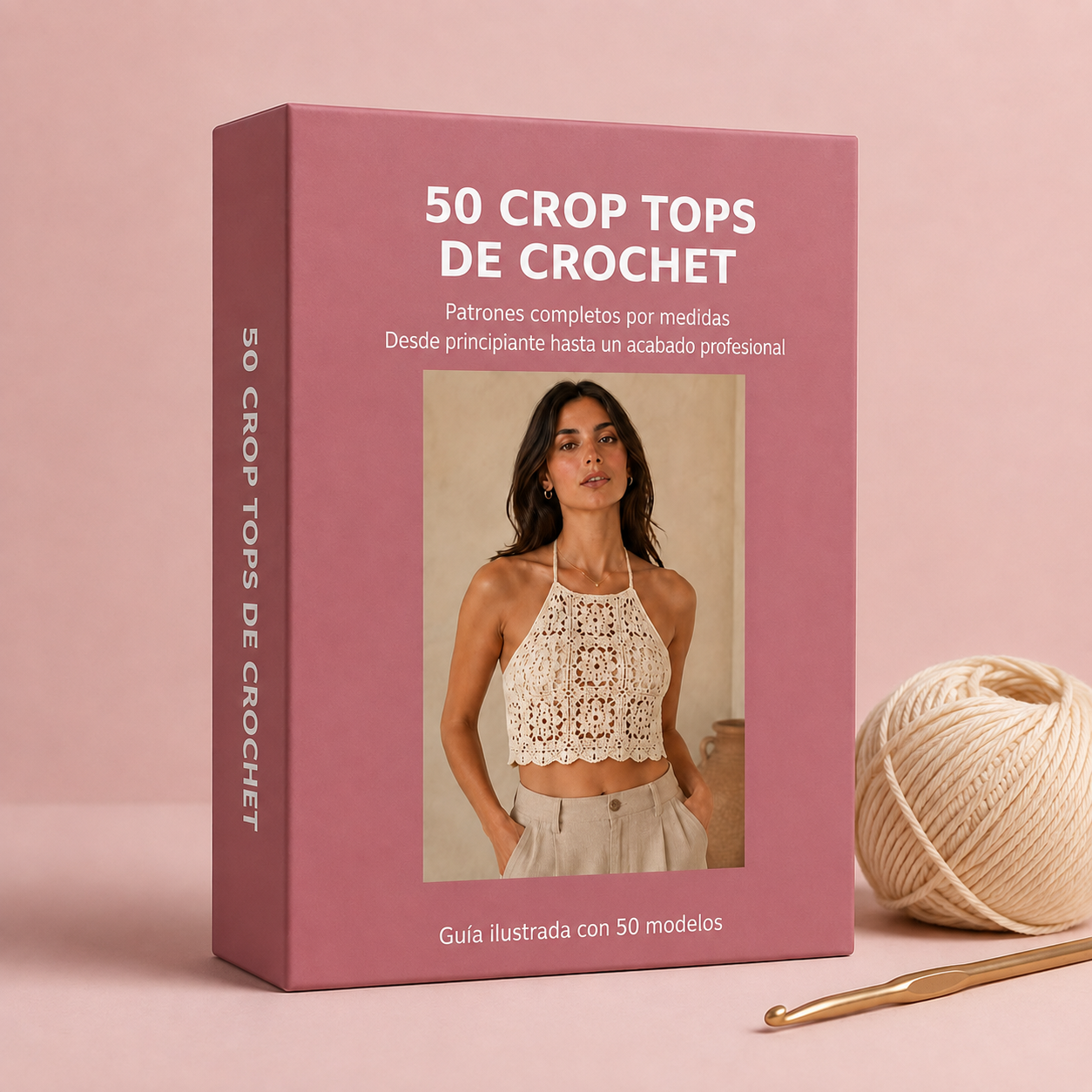 Caja de la guía digital 50 Croppeds de Crochet